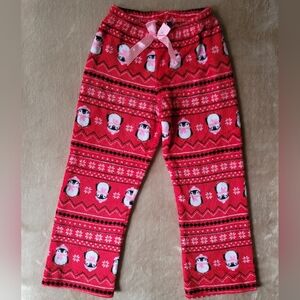 Kensie Girl Penguin Winter Red PJ'S Size M (7/8)